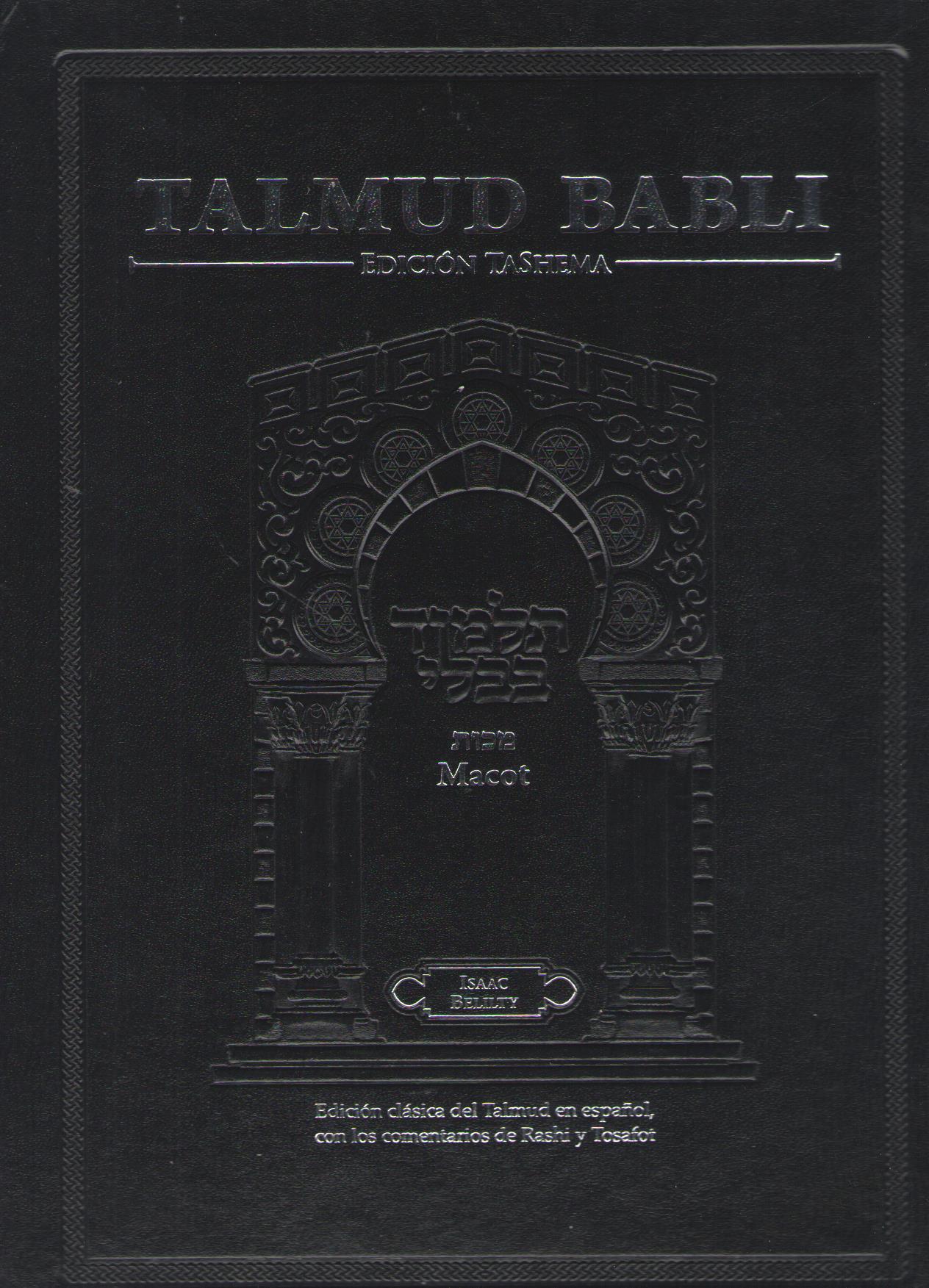 Talmud Babli edición Tashema,  clásica del Talmud con la traducción y explicación del texto incluido Rashi y Tosafot en español